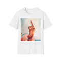 Raised Middle Finger T-Shirt  Hand Illustration, Vintage Painting Style