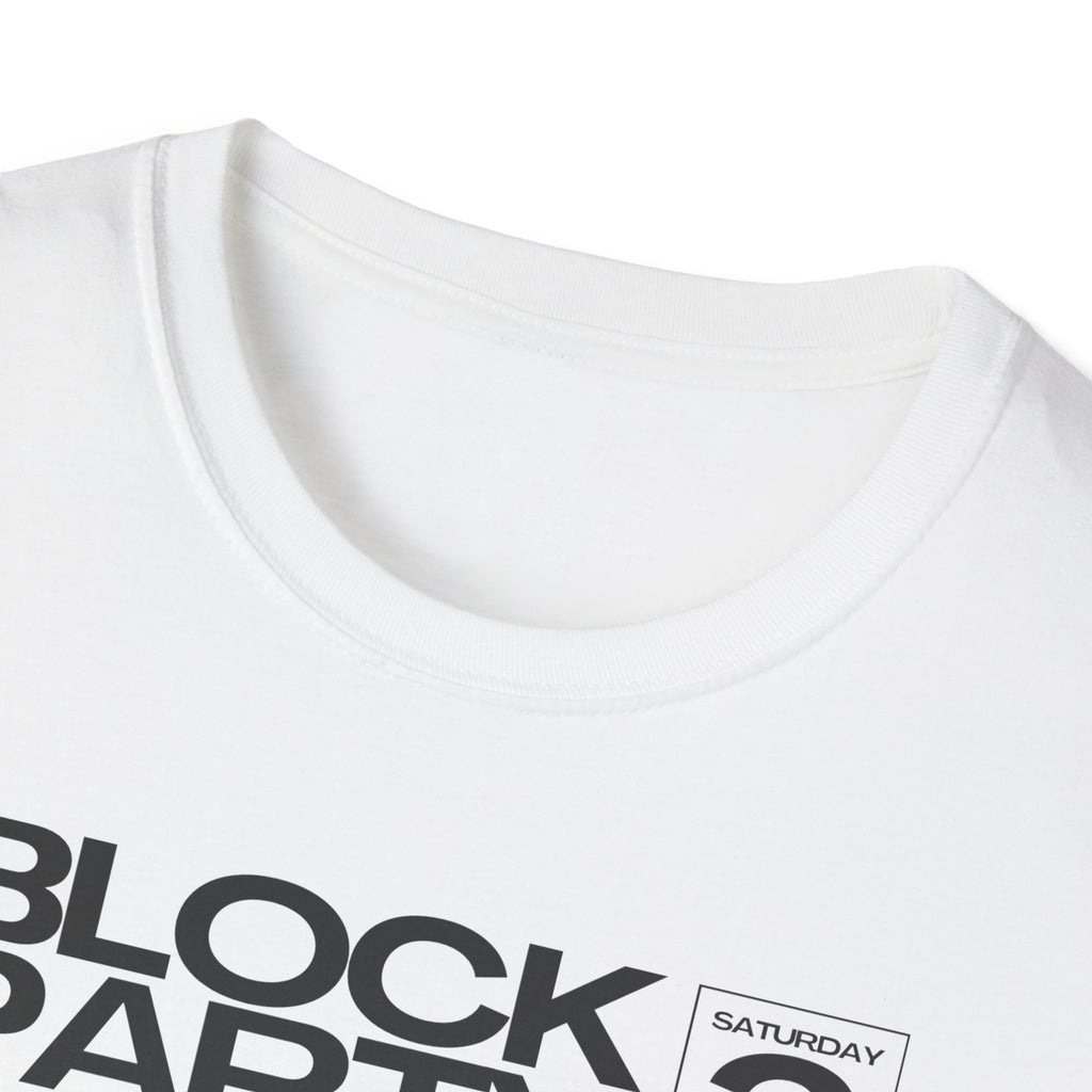 Block Party Poster Grandma T-Shirt  Retro Photo Graphic Tee