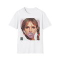 Girl with Bubblegum T-Shirt Retro Portrait, Pigtails, Pop Art Style