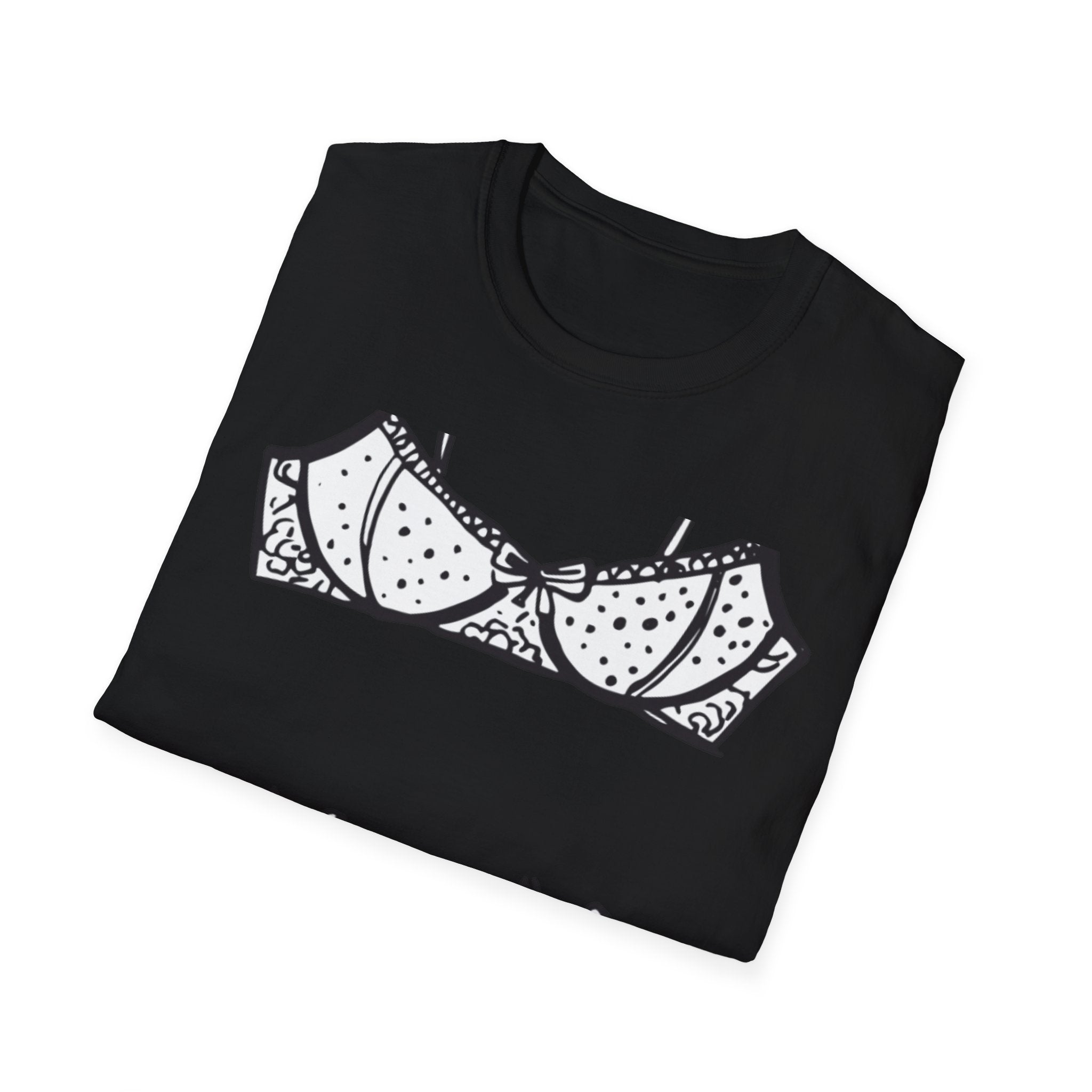 Lace Bra and Panties Illustration T-Shirt Lingerie Sketch Tee