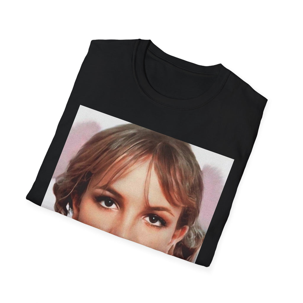 Girl with Bubblegum T-Shirt Retro Portrait, Pigtails, Pop Art Style