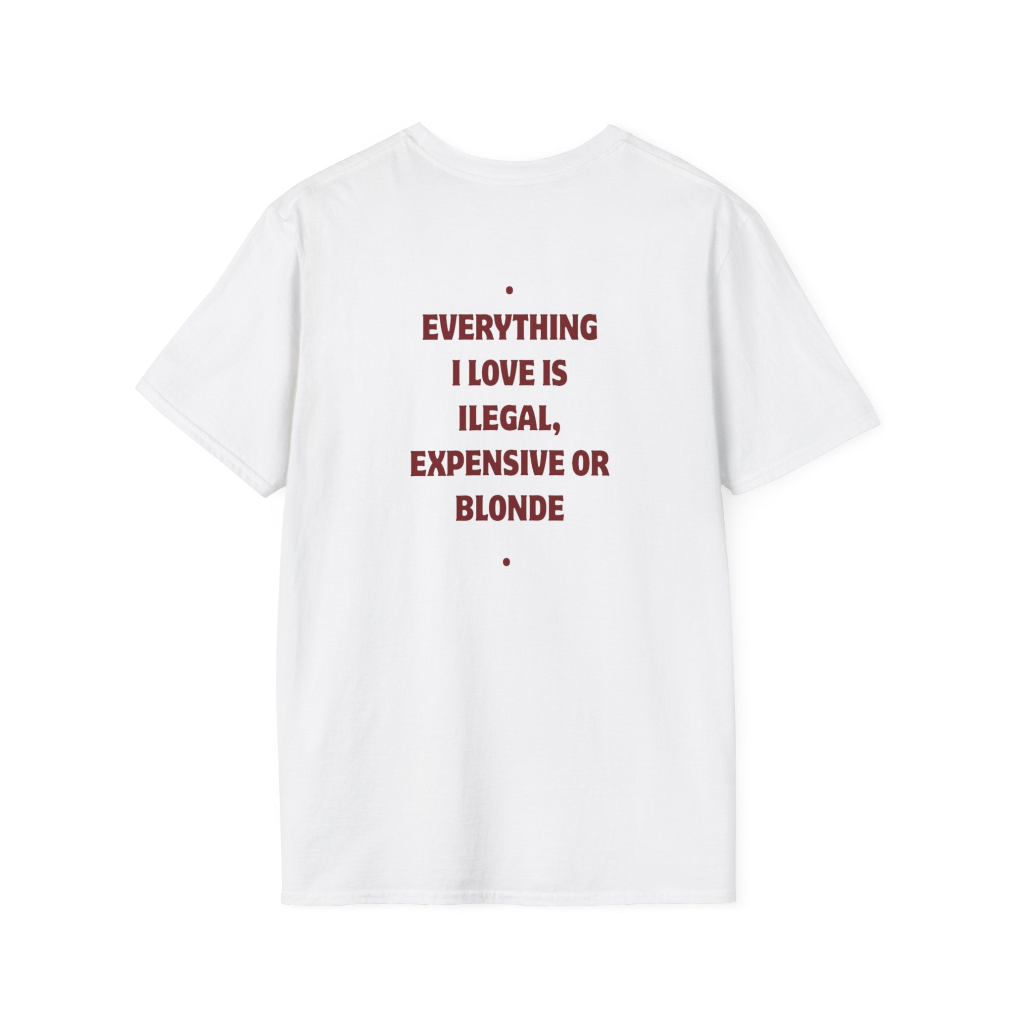BLONDE Everything I Love Is Illegal Expensive Or Blonde T-Shirt