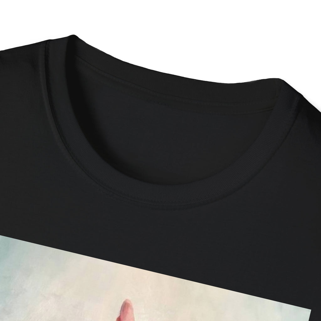 Raised Middle Finger T-Shirt  Hand Illustration, Vintage Painting Style