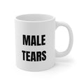 Male Tears Mug | White Ceramic Coffee Cup